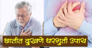 Read more about the article छातीत दुखणे घरगुती उपाय – Best 11 Chest Pain Home Remedies